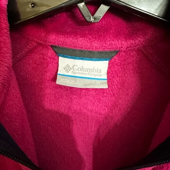 Columbia Girls Zip-Up Fleece Jacket- S (7/8) - Picture 3 of 3